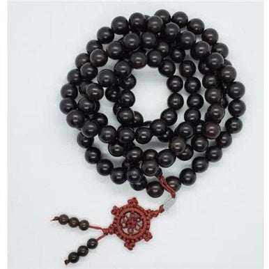 Mala: Dharma Sandalwood 10mm - Sacred Crystals Chains and Necklaces