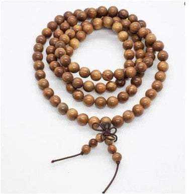 Mala: "Green" Sandalwood - Sacred Crystals Jewelry