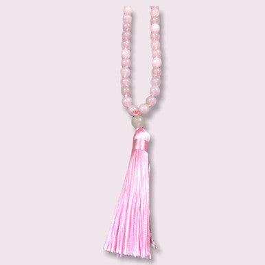 Mala Necklace: Rose Quartz - Sacred Crystals Chains and Necklaces