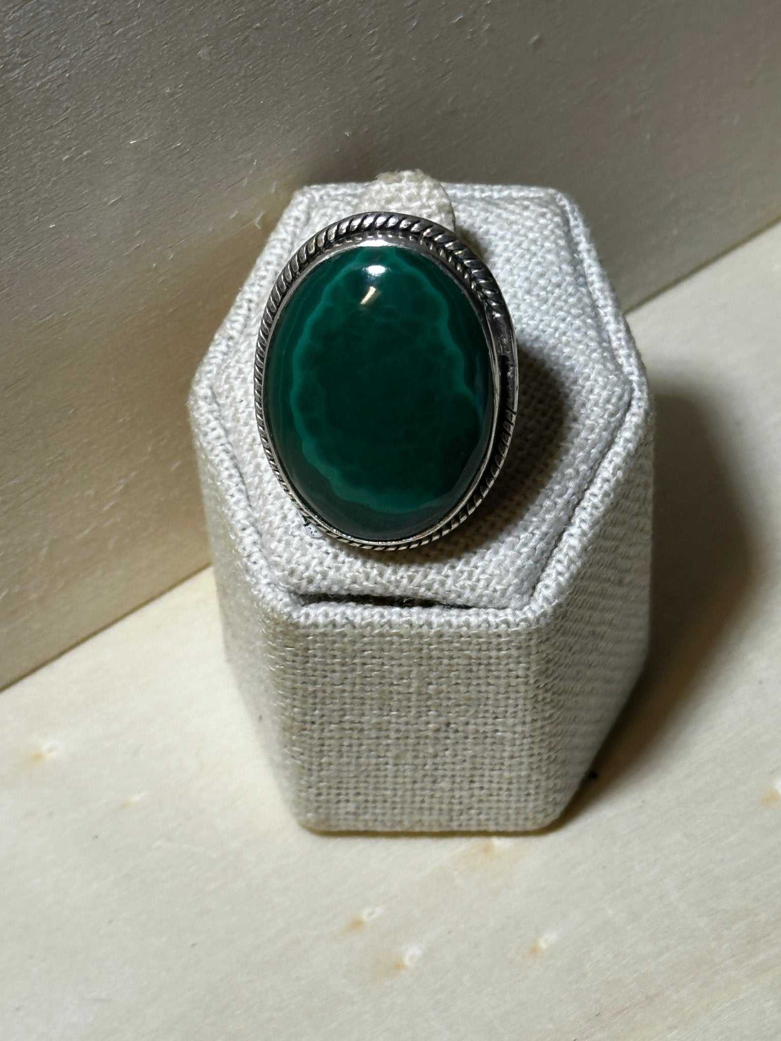 Malachite Ring Size 7 (13.1054) - Sacred Crystals Rings