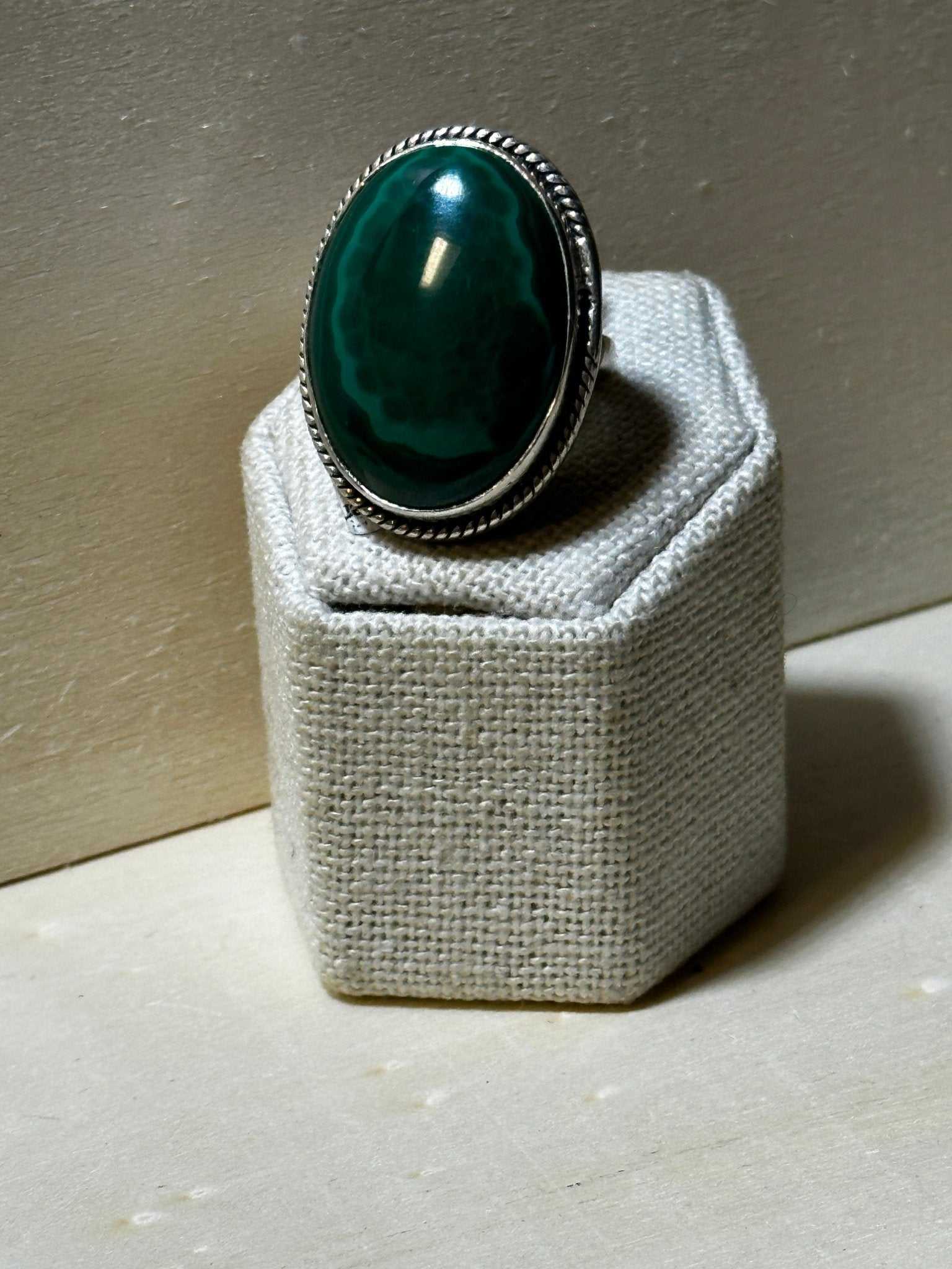 Malachite Ring Size 7 (13.1054) - Sacred Crystals Rings