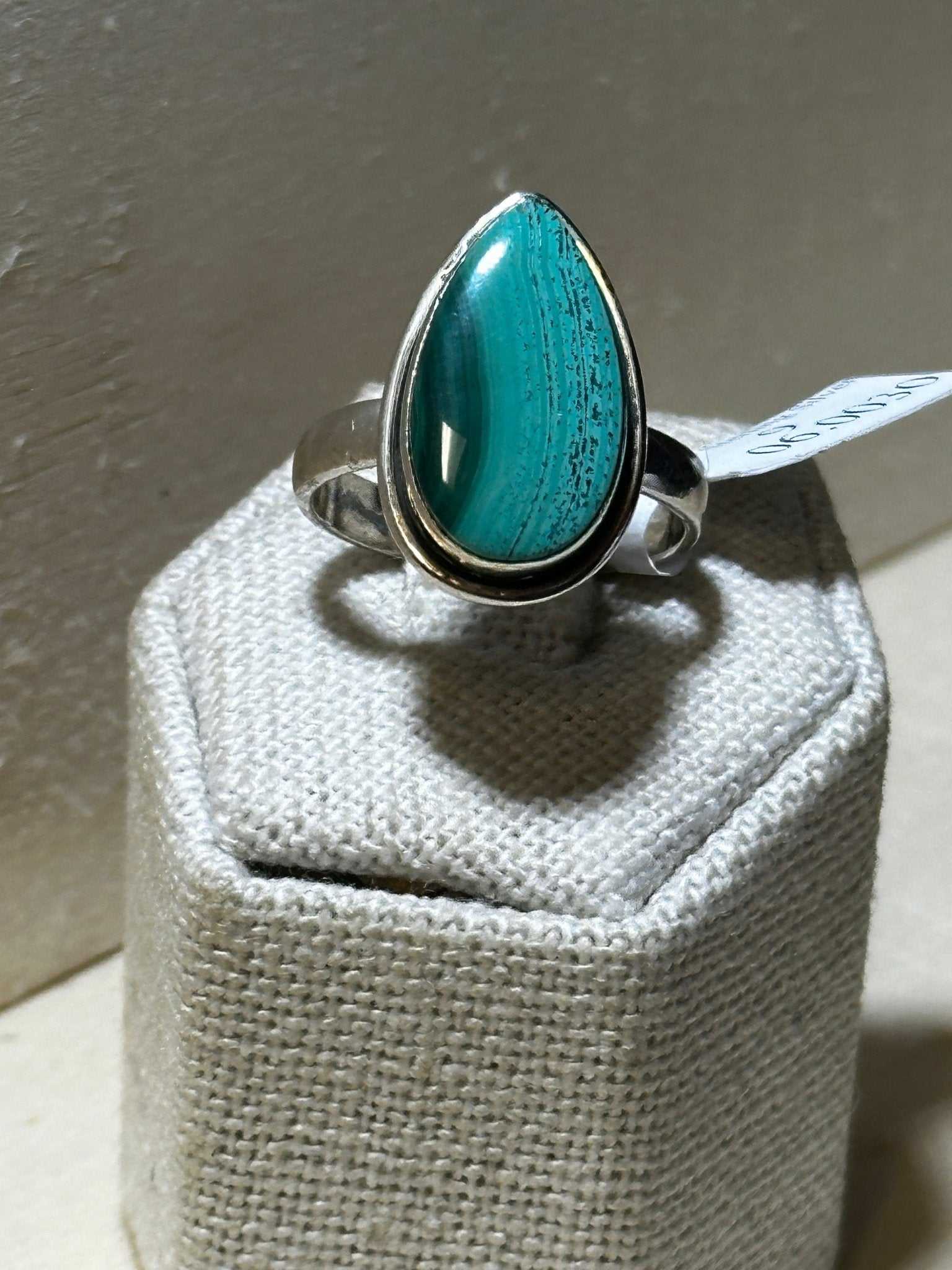 Malachite Ring Size 9 (06.0030) - Sacred Crystals Rings