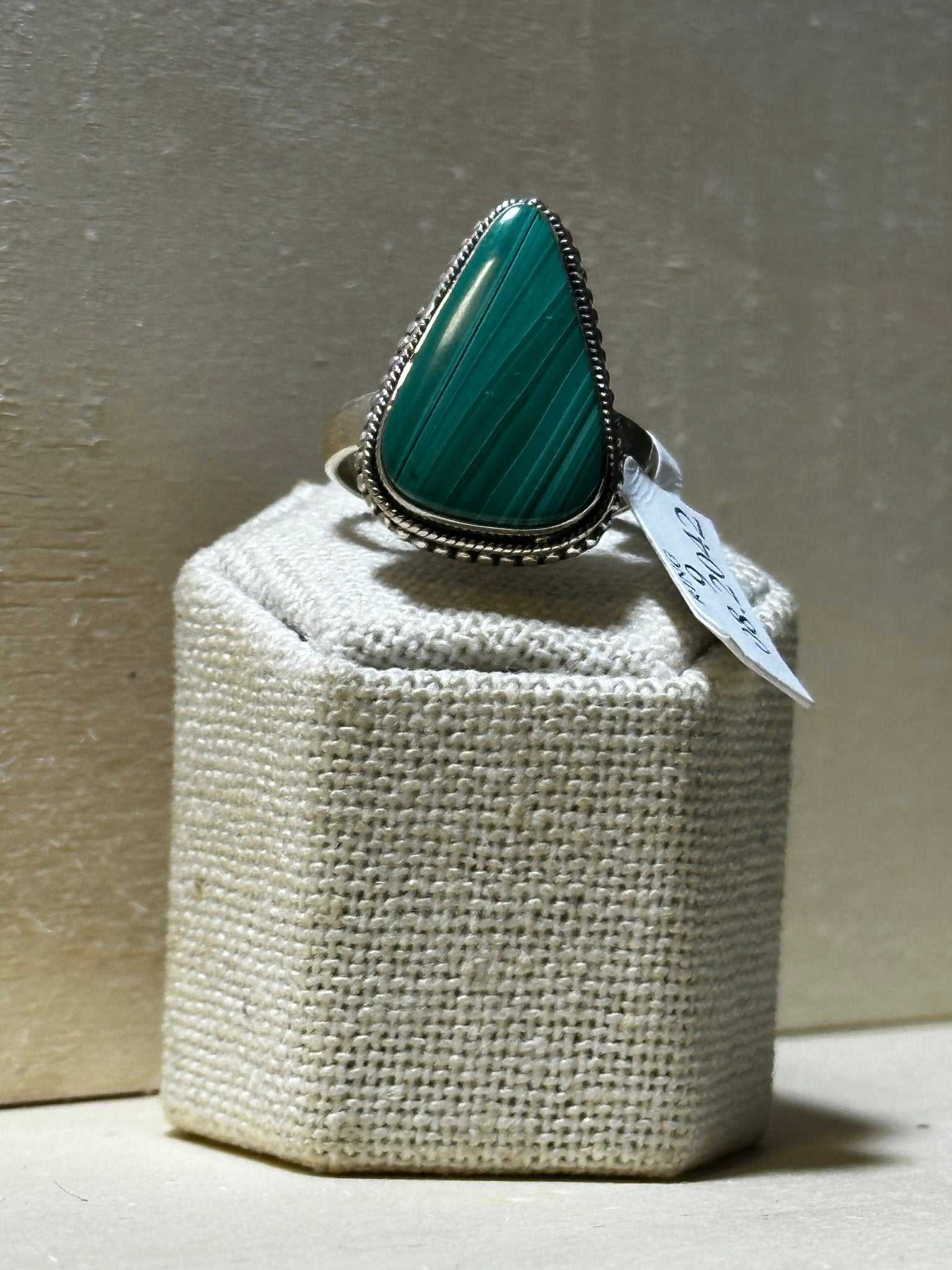 Malachite Ring Size 9 (08.2042) - Sacred Crystals Rings