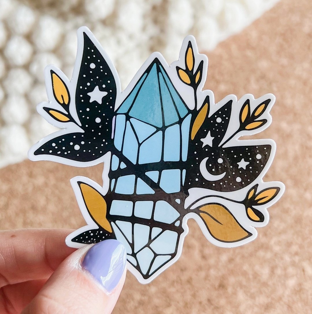 Mini Sticker - Galaxy Crystal - Sacred Crystals Stickers