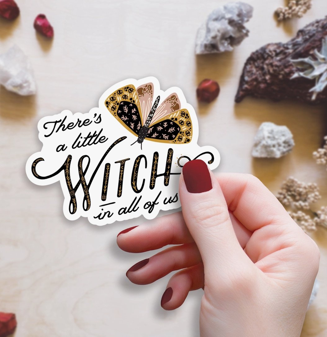 Mini Sticker - Little Witch - Sacred Crystals Stickers