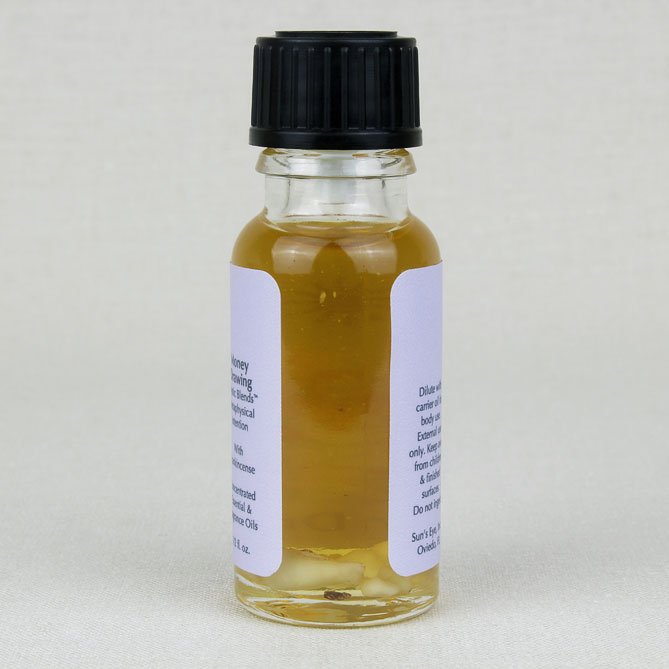 Money Drawing Oil — back label