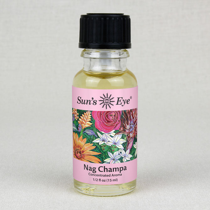 Nag Champa Oil — Sun's Eye bottle