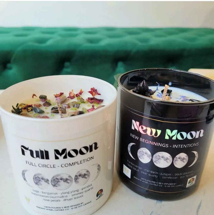 New Moon &amp; Full Moon Soy Candles