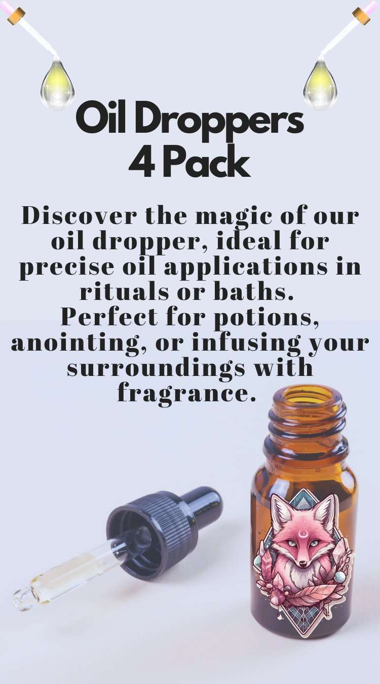 Oil Droppers (4 pack) - Sacred Crystals All Oils