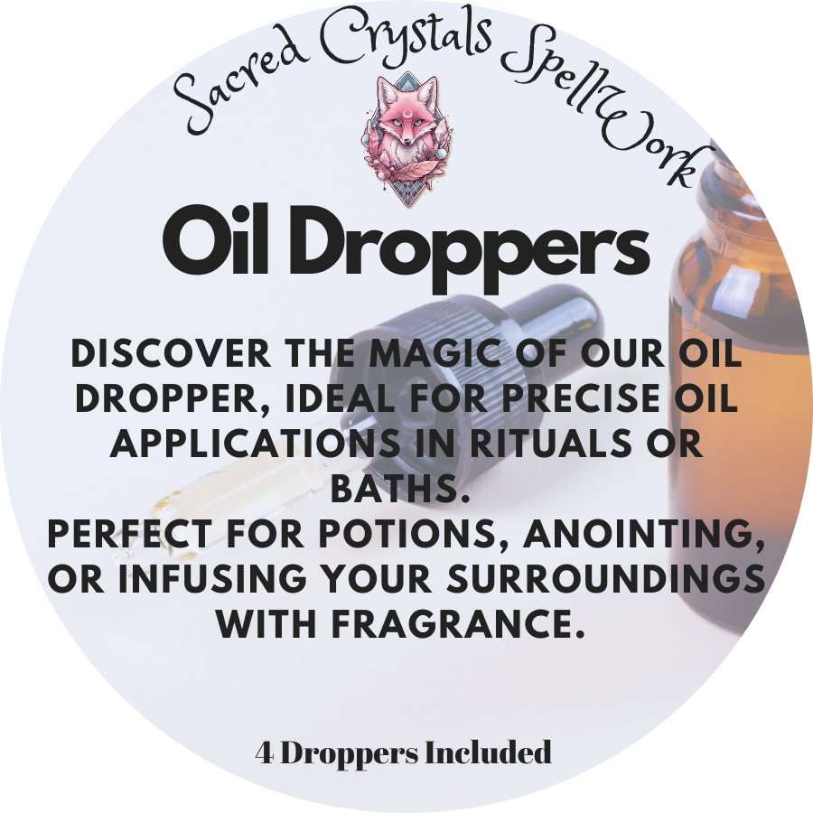 Oil Droppers (4 pack) - Sacred Crystals All Oils