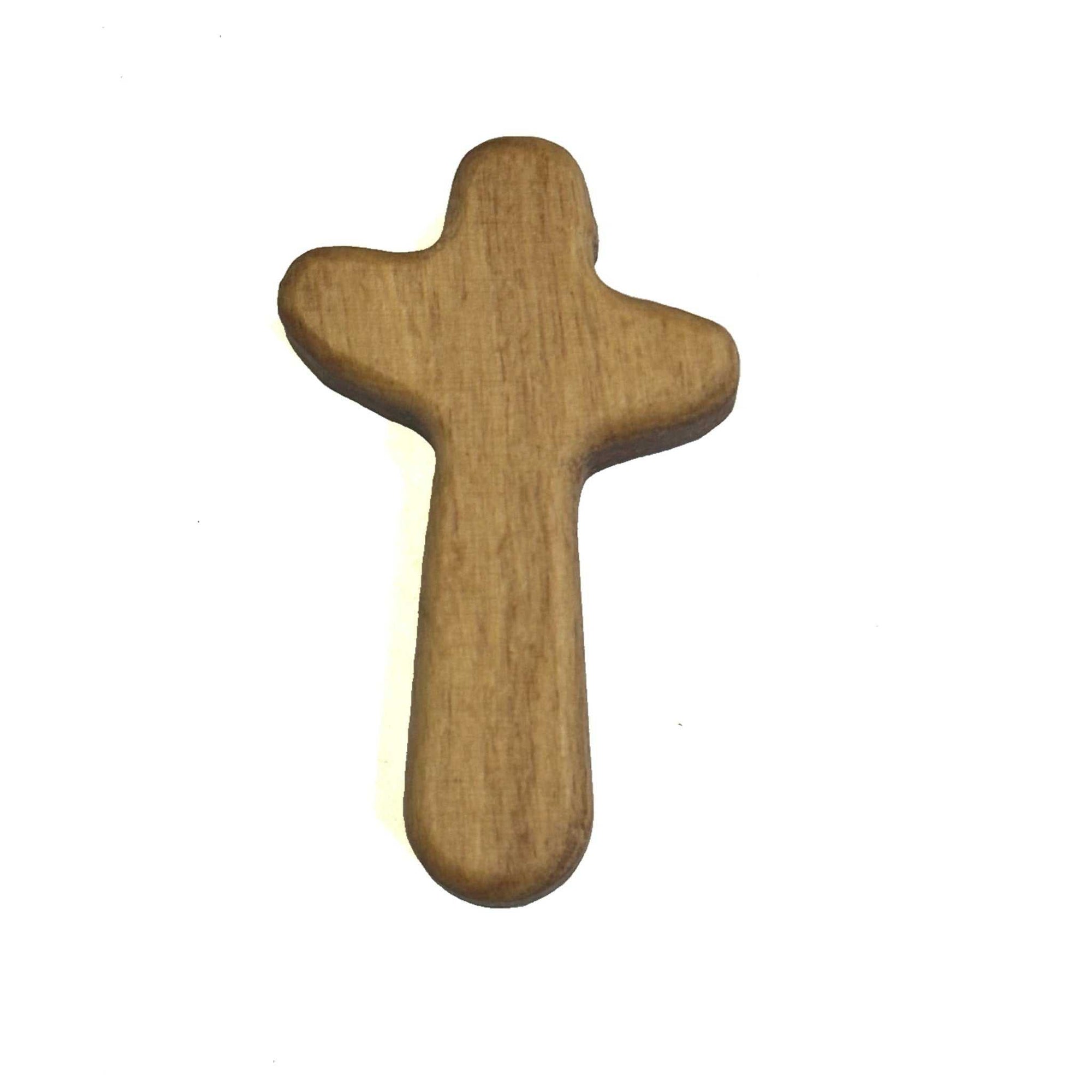 Olive Wood Comfort Cross - Sacred Crystals Cross