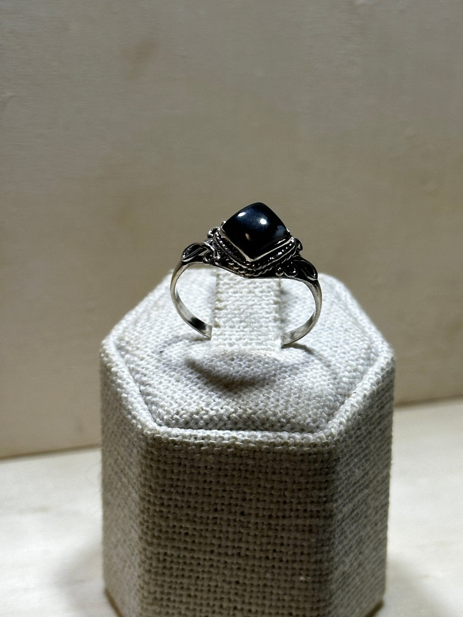 Onyx Dainty Ring - Sacred Crystals Rings
