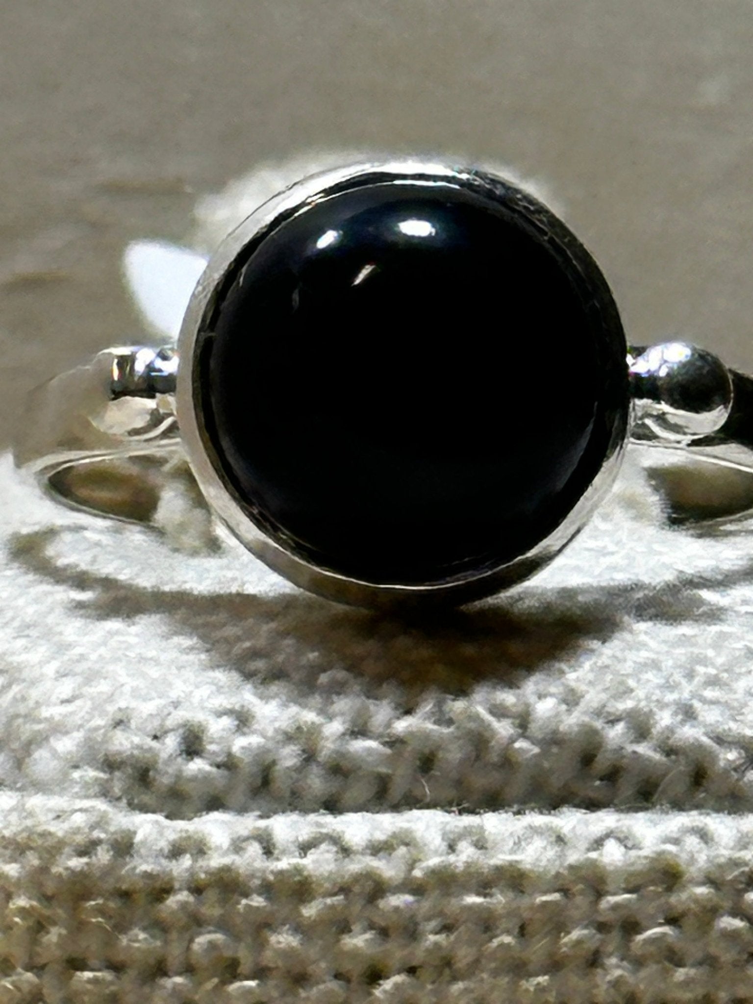 Onyx Ring Size 7 (02.3020) - Sacred Crystals Rings