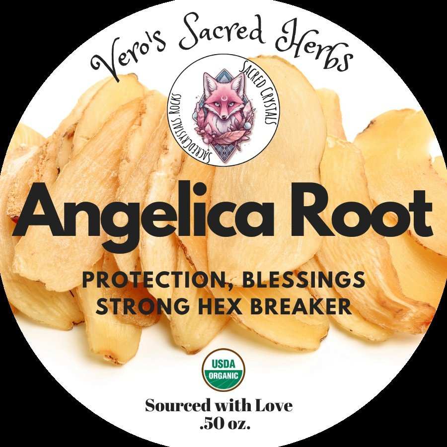 Organic Angelica Root - .50 oz - Sacred Crystals Herbs