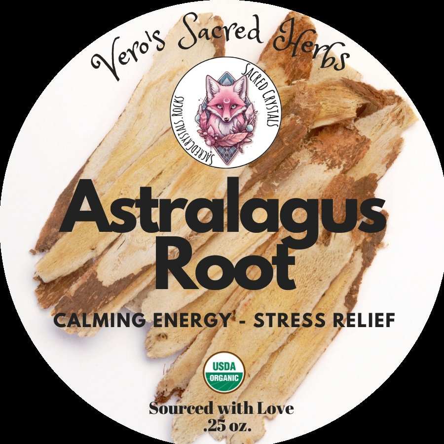 Organic Astragalus Root - .25 - Sacred Crystals Herbs