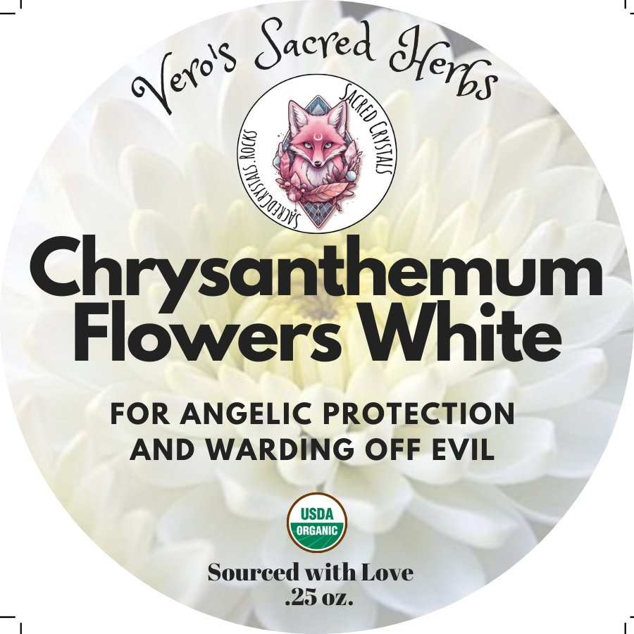 Organic Chrysanthemum - White .25oz - Sacred Crystals Herbs