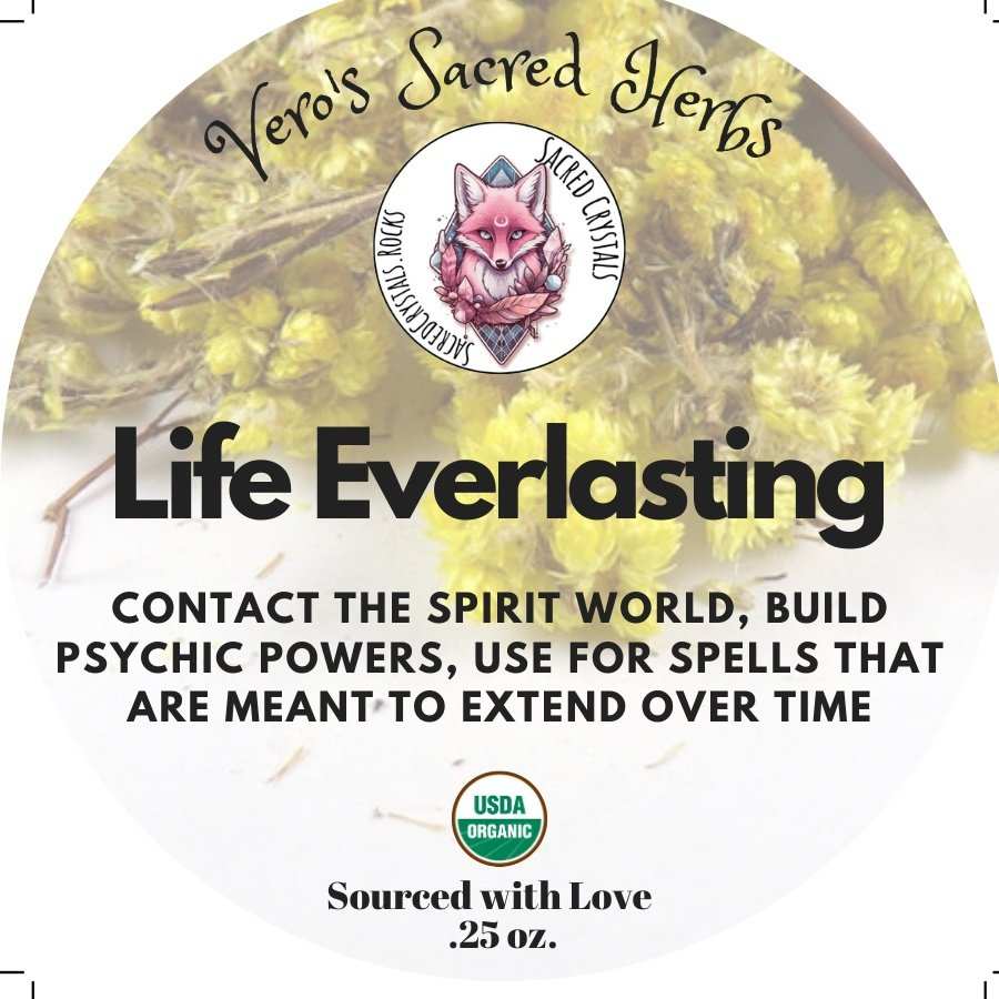 Organic Life Everlasting - .25 oz - Sacred Crystals Herbs