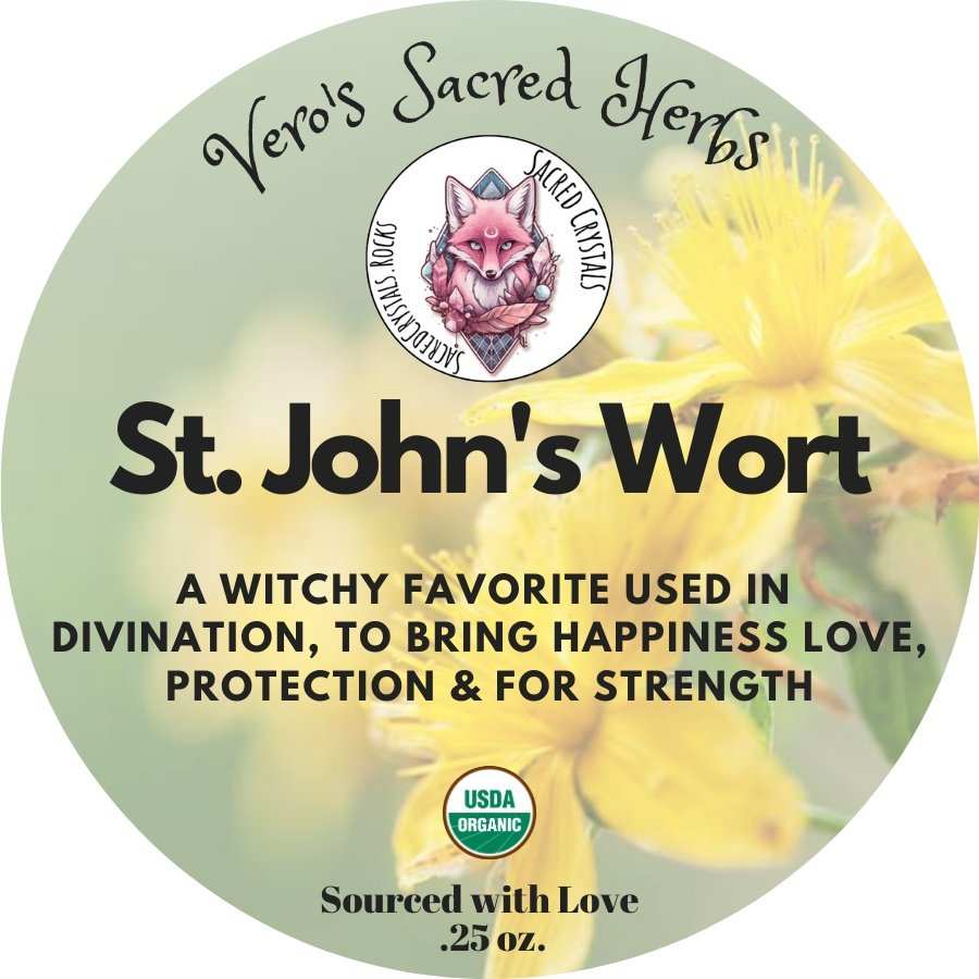 Organic St. John's Wort - .25oz - Sacred Crystals Herbs