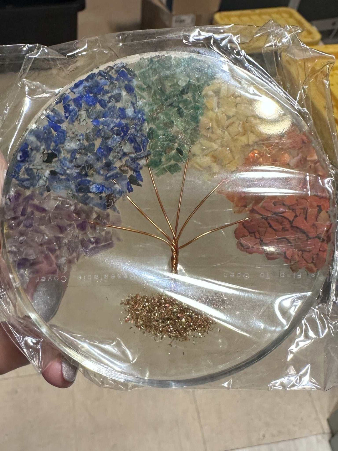 Orgonite Coaster - Sacred Crystals All Tools