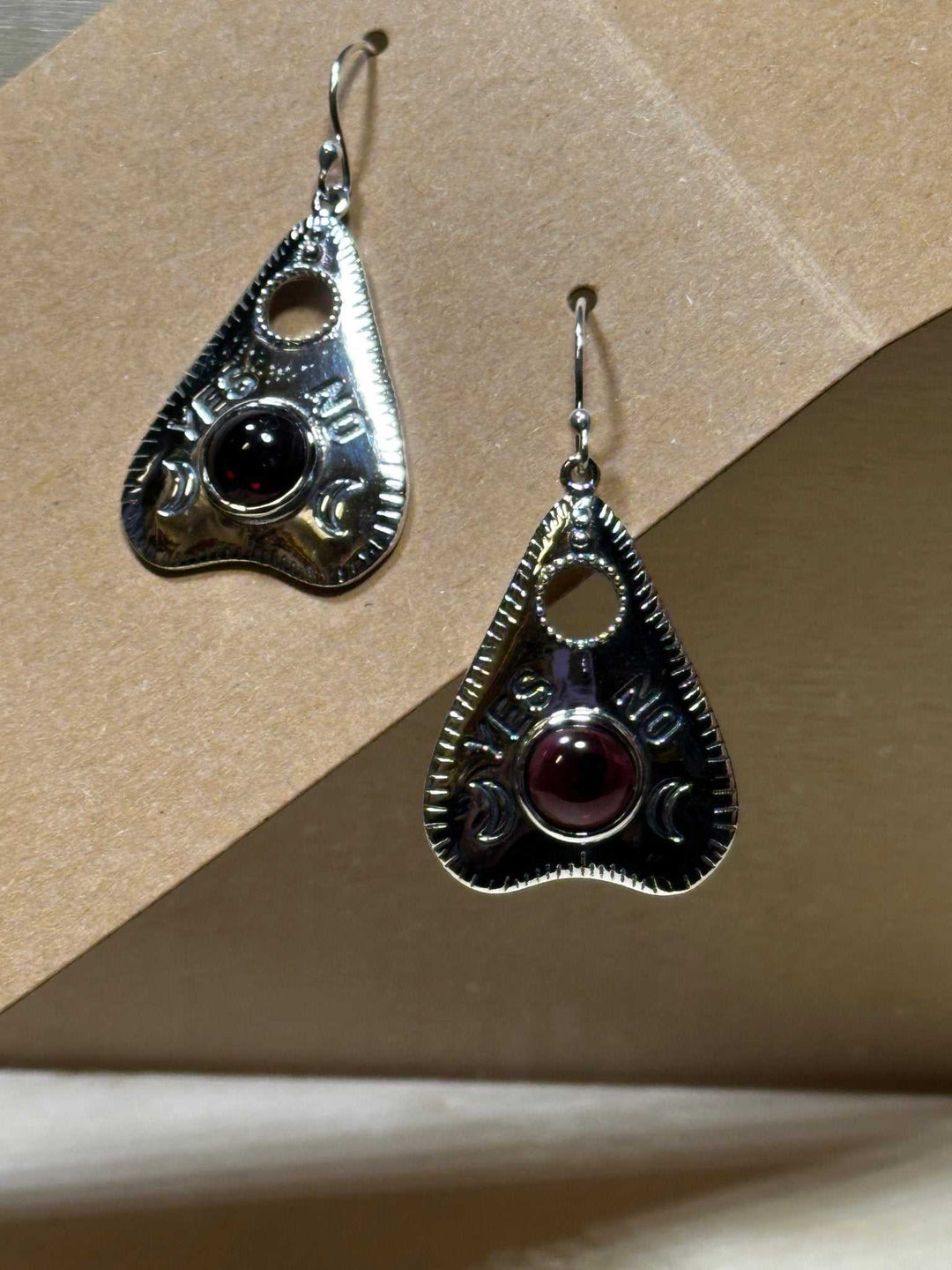 Ouija Garnet Earrings (10.0072) - Sacred Crystals Earrings