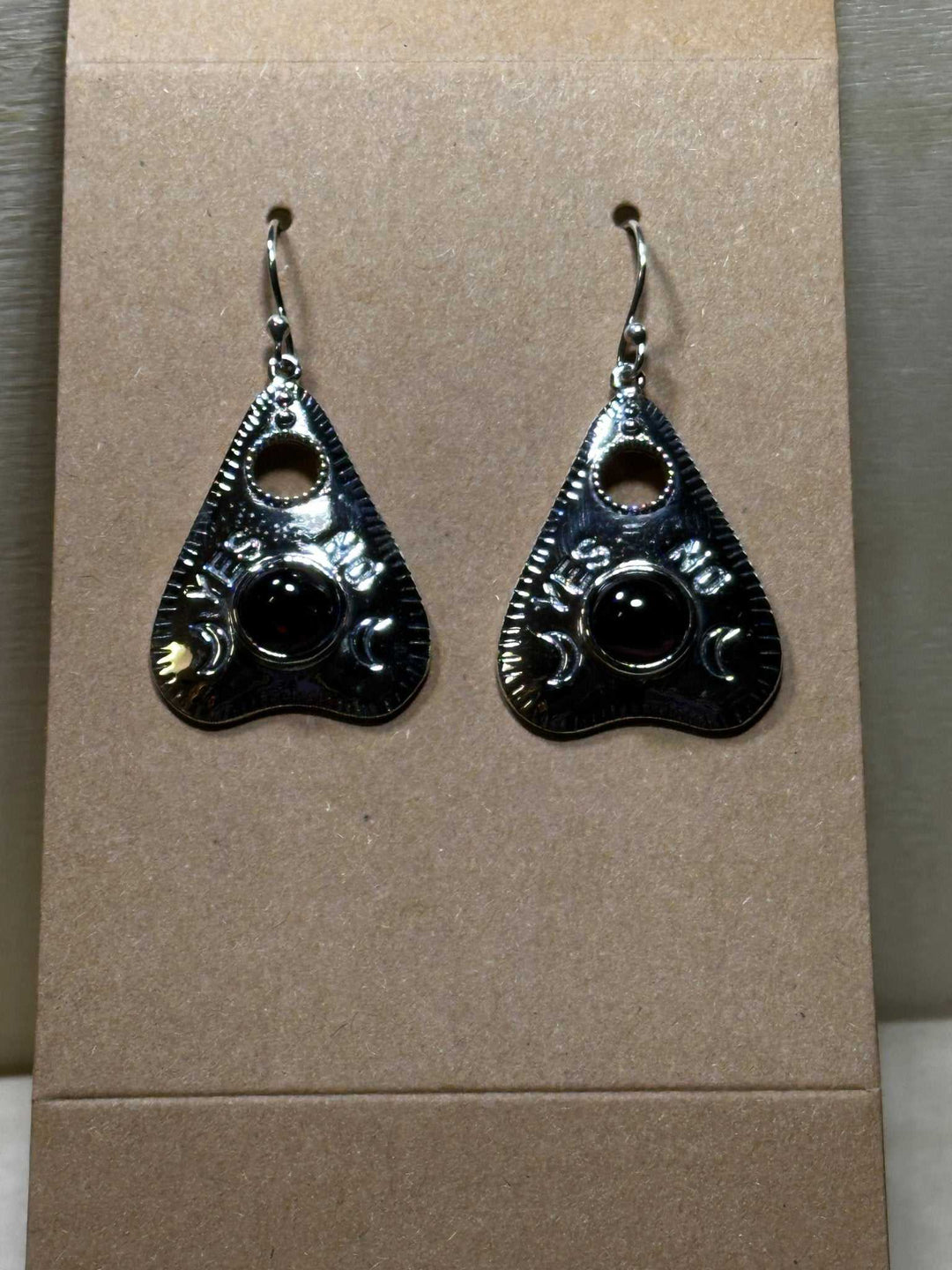 Ouija Garnet Earrings (10.0072) - Sacred Crystals Earrings