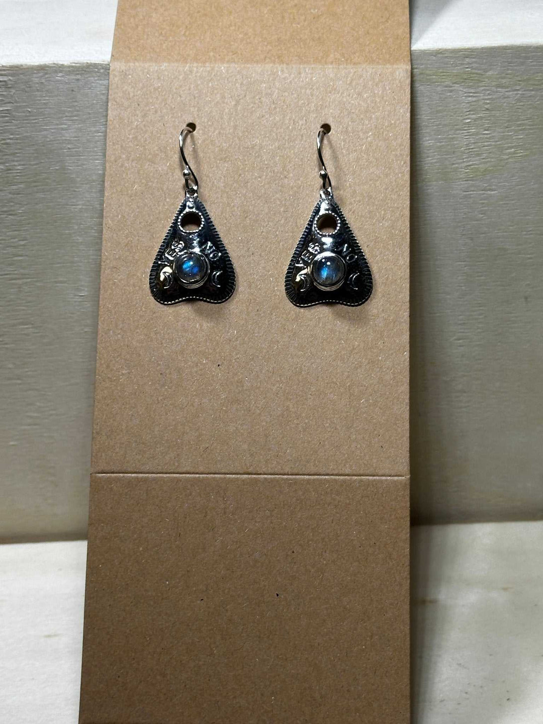 Ouija Labradorite Earrings (06.6044) - Sacred Crystals Earrings