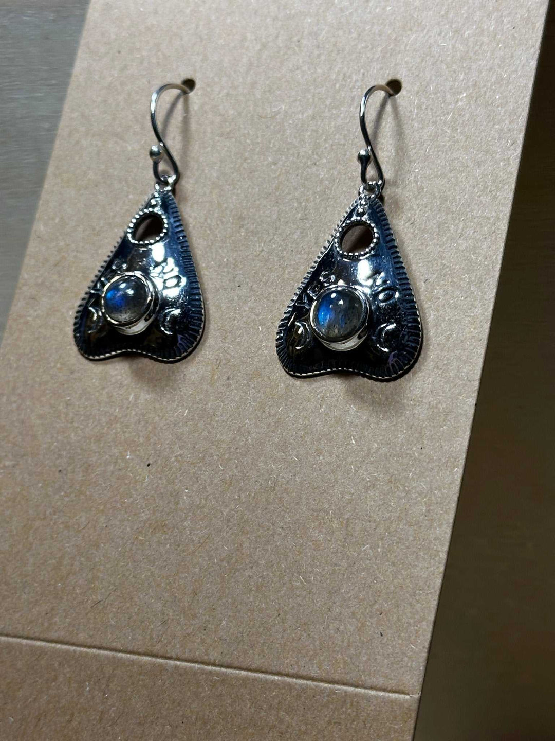 Ouija Labradorite Earrings (06.6044) - Sacred Crystals Earrings