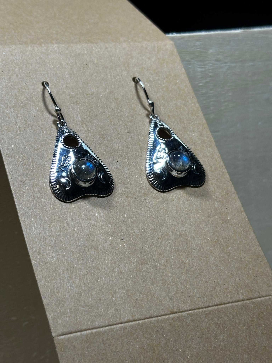 Ouija Labradorite Earrings (06.6044) - Sacred Crystals Earrings