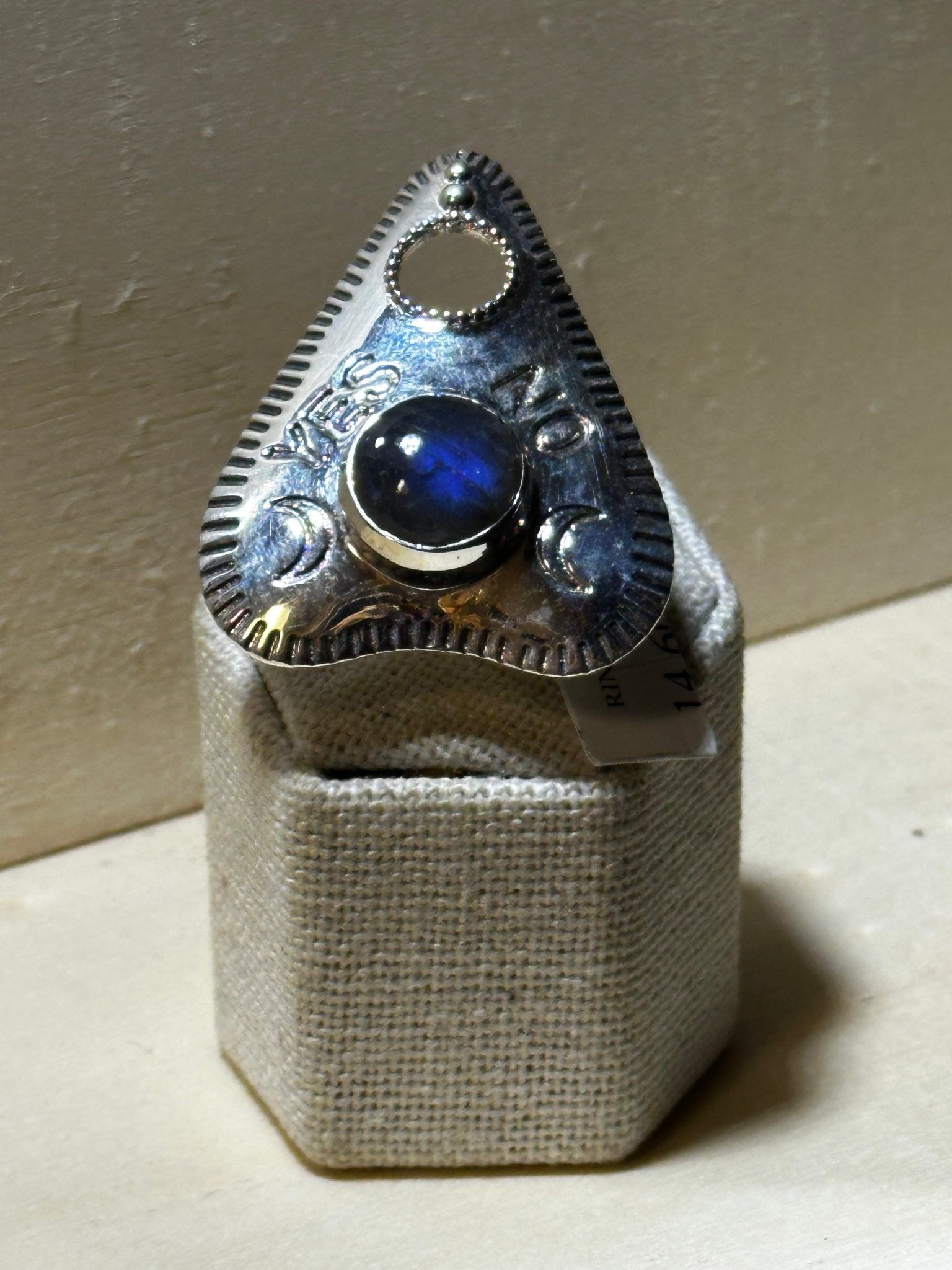 Ouija Labradorite Ring (14.6072) - Sacred Crystals Rings