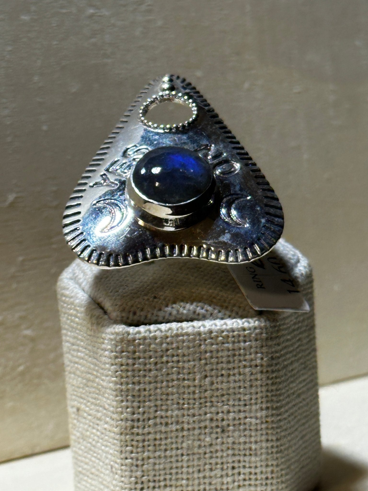 Ouija Labradorite Ring (14.6072) - Sacred Crystals Rings