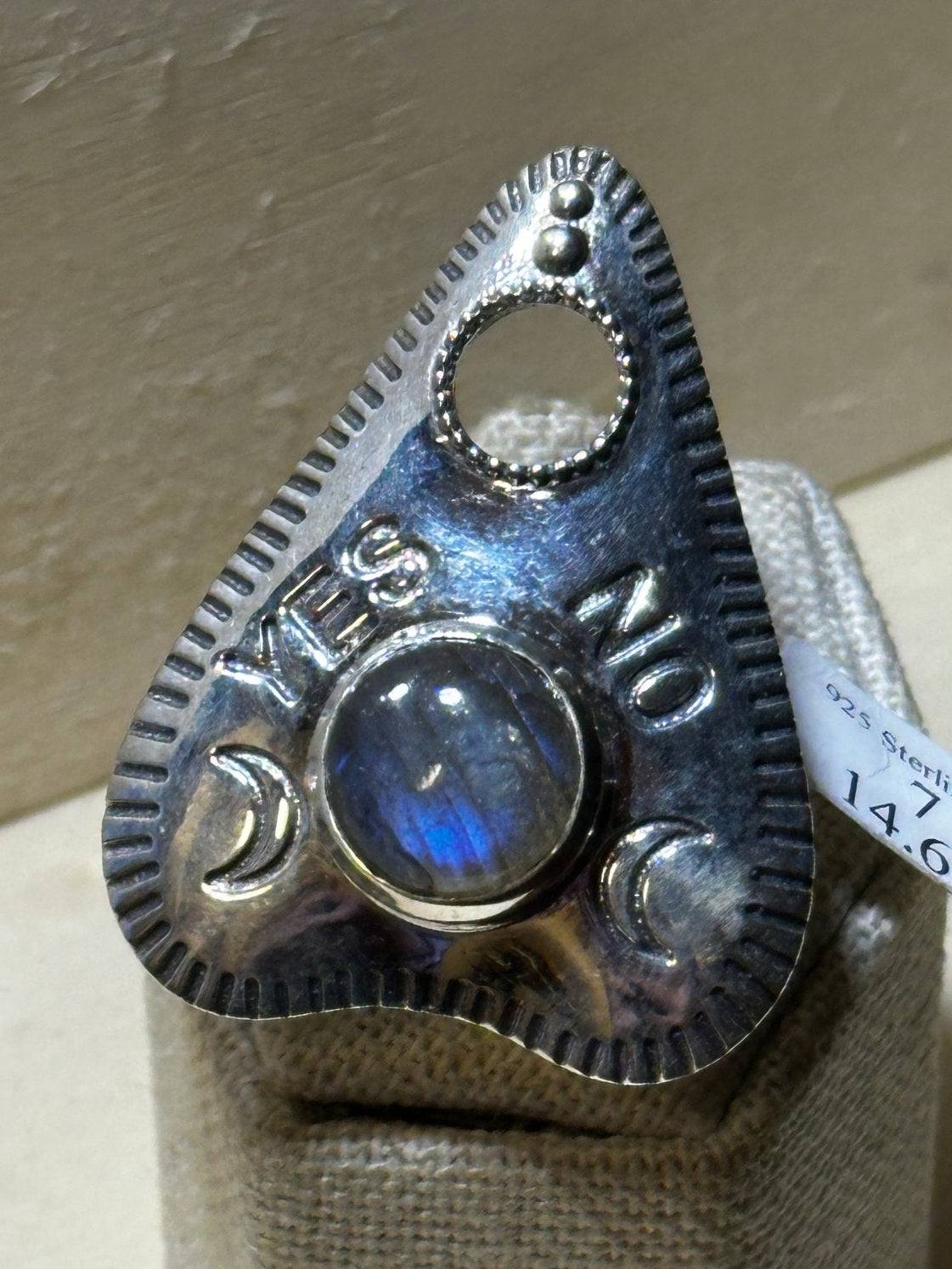 Ouija Labradorite Ring (14.6072) - Sacred Crystals Rings