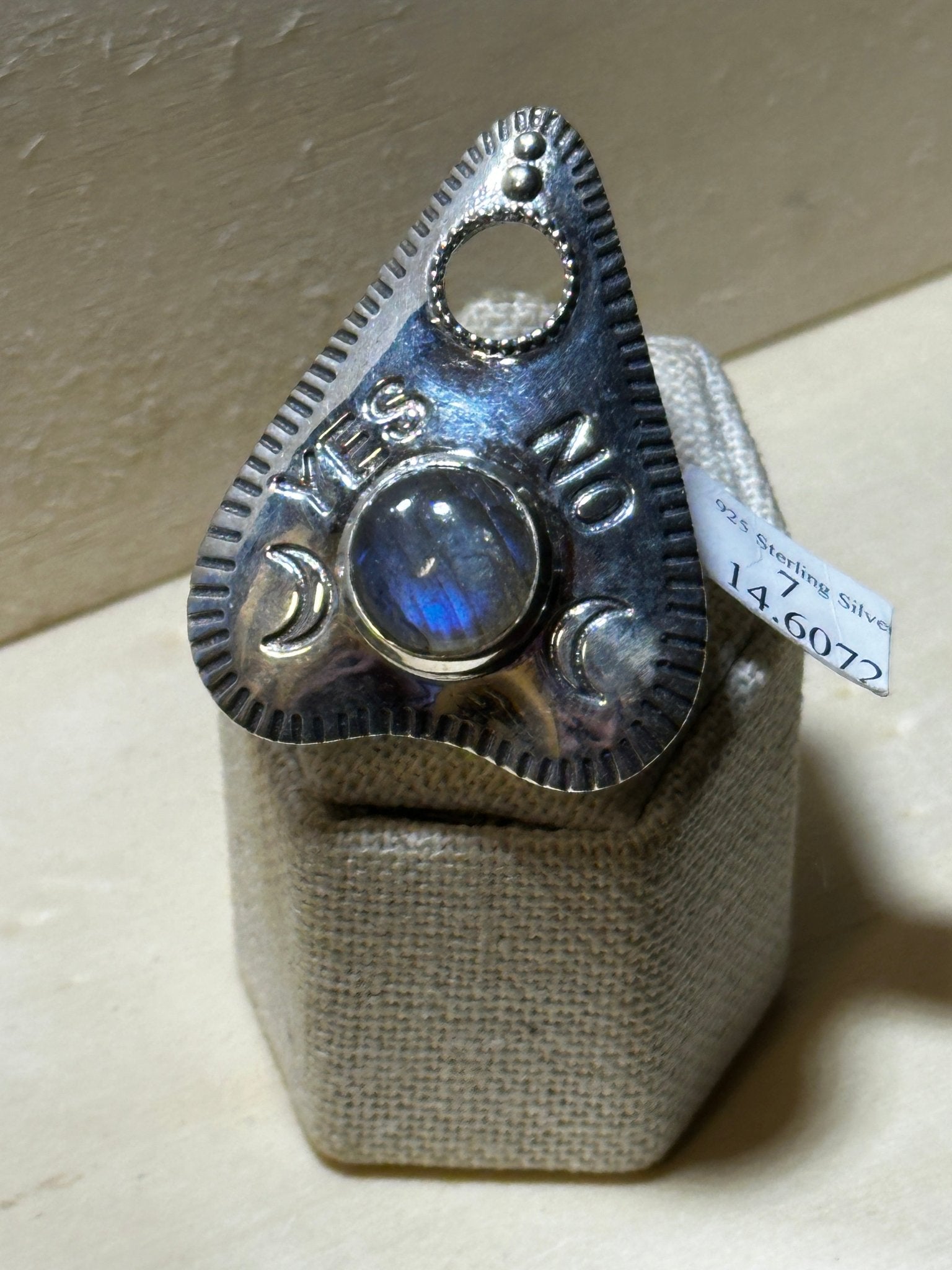 Ouija Labradorite Ring (14.6072) - Sacred Crystals Rings