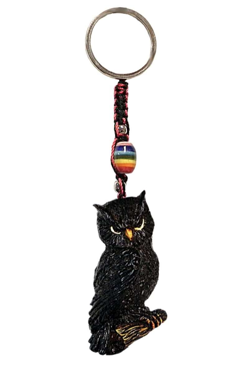 Owl Key Chain Hand Crafted - Sacred Crystals Keychains