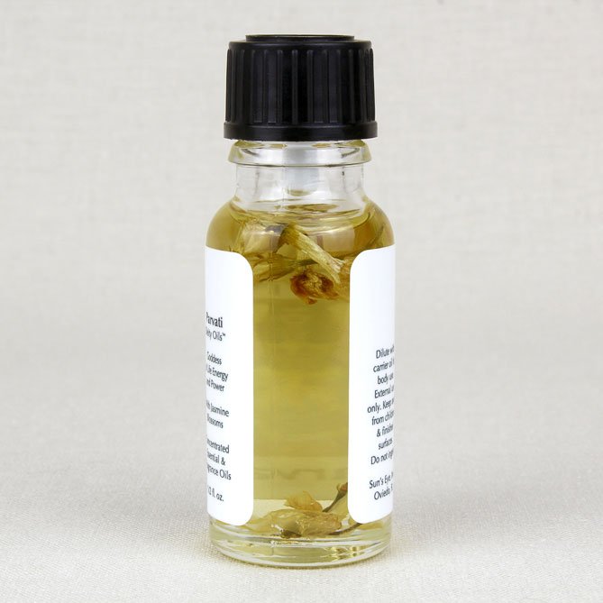 Parvati Oil — back label