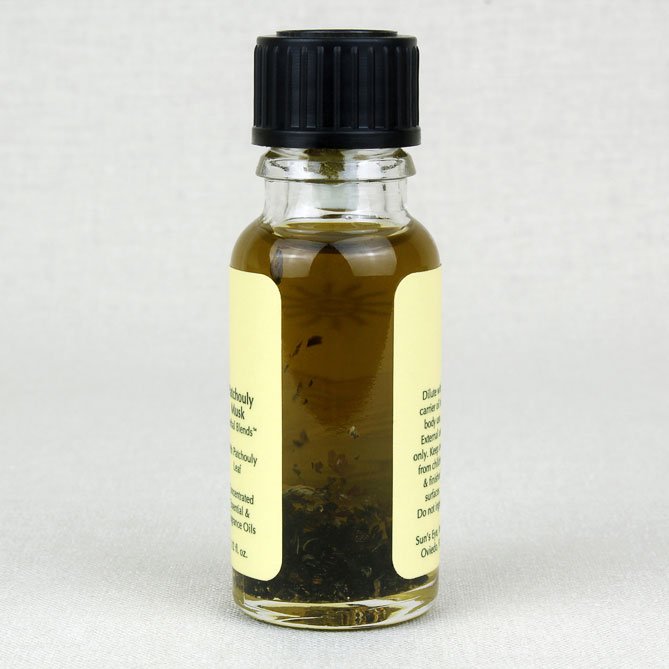 Patchouly Musk Oil — back label