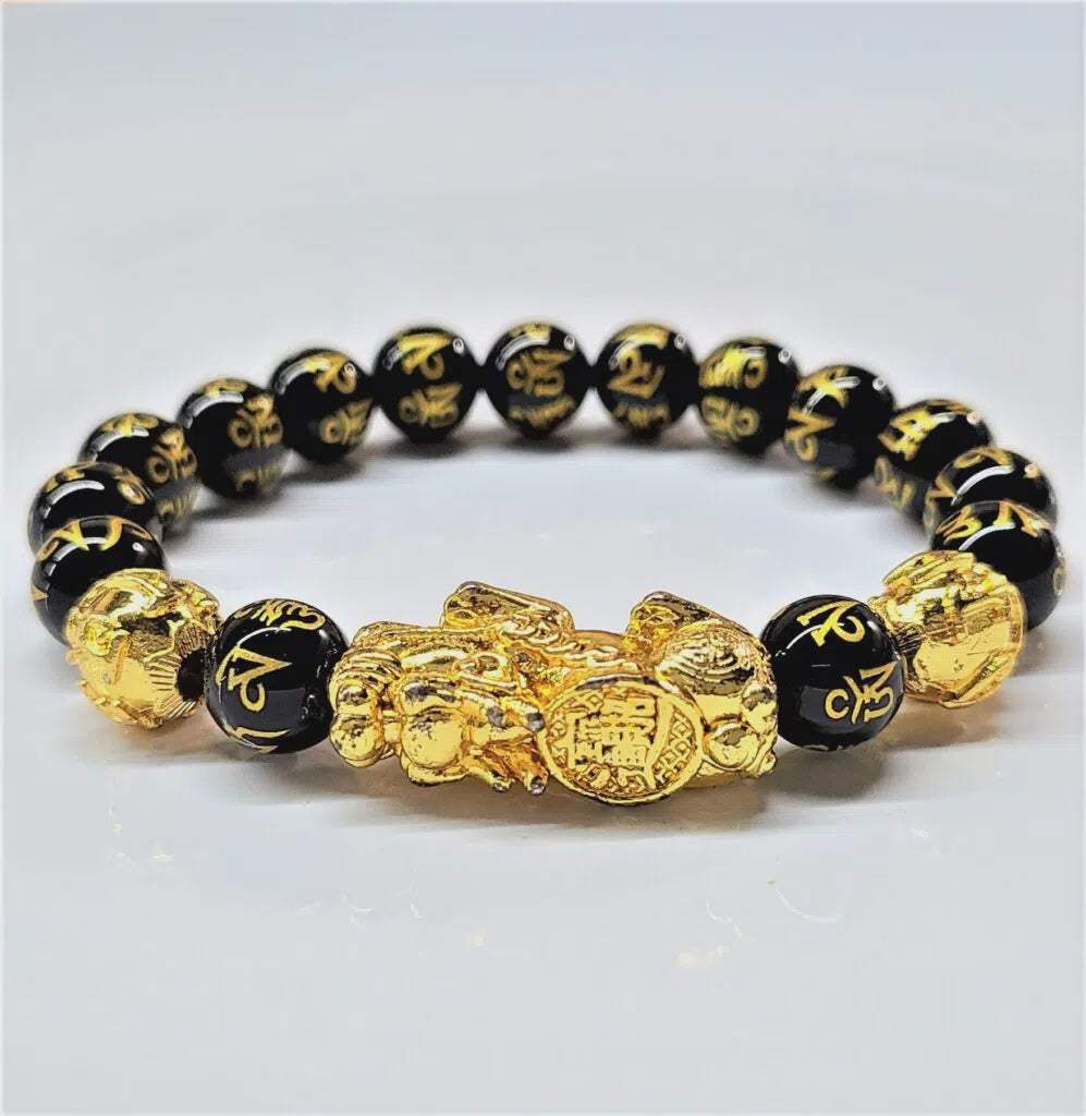 Pi Yao & Obsidian Bracelet 10mm - Sacred Crystals Bracelets