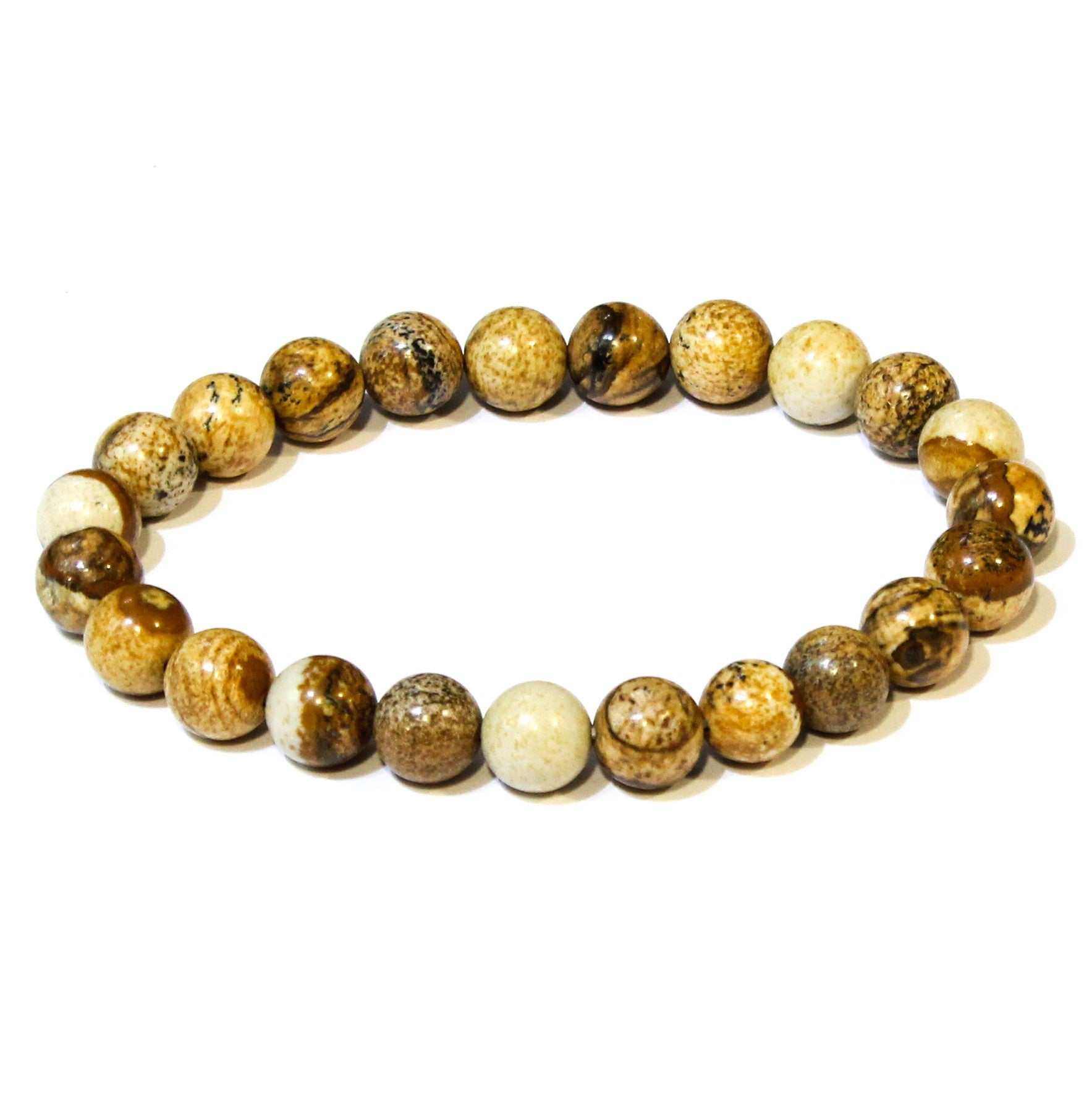 Picture Jasper Stackable Bracelet - Sacred Crystals Bracelets