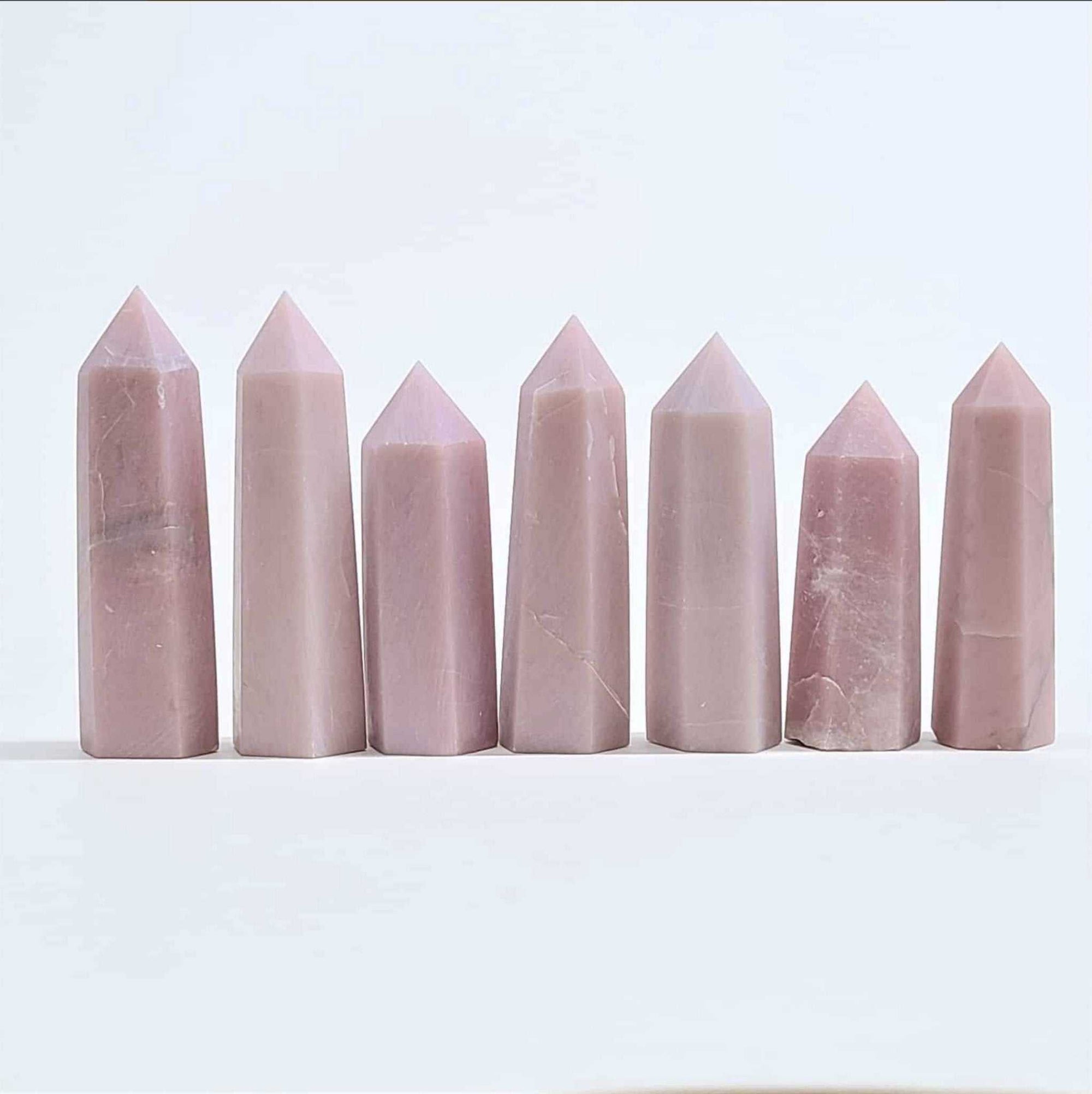 Pink Opal Destiny Tower - Sacred Crystals Generators