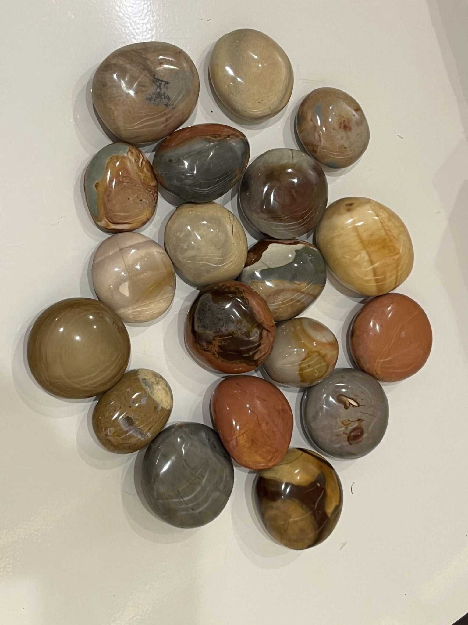 Polychrome (Desert) Jasper Palm Stones - Sacred Crystals Jasper