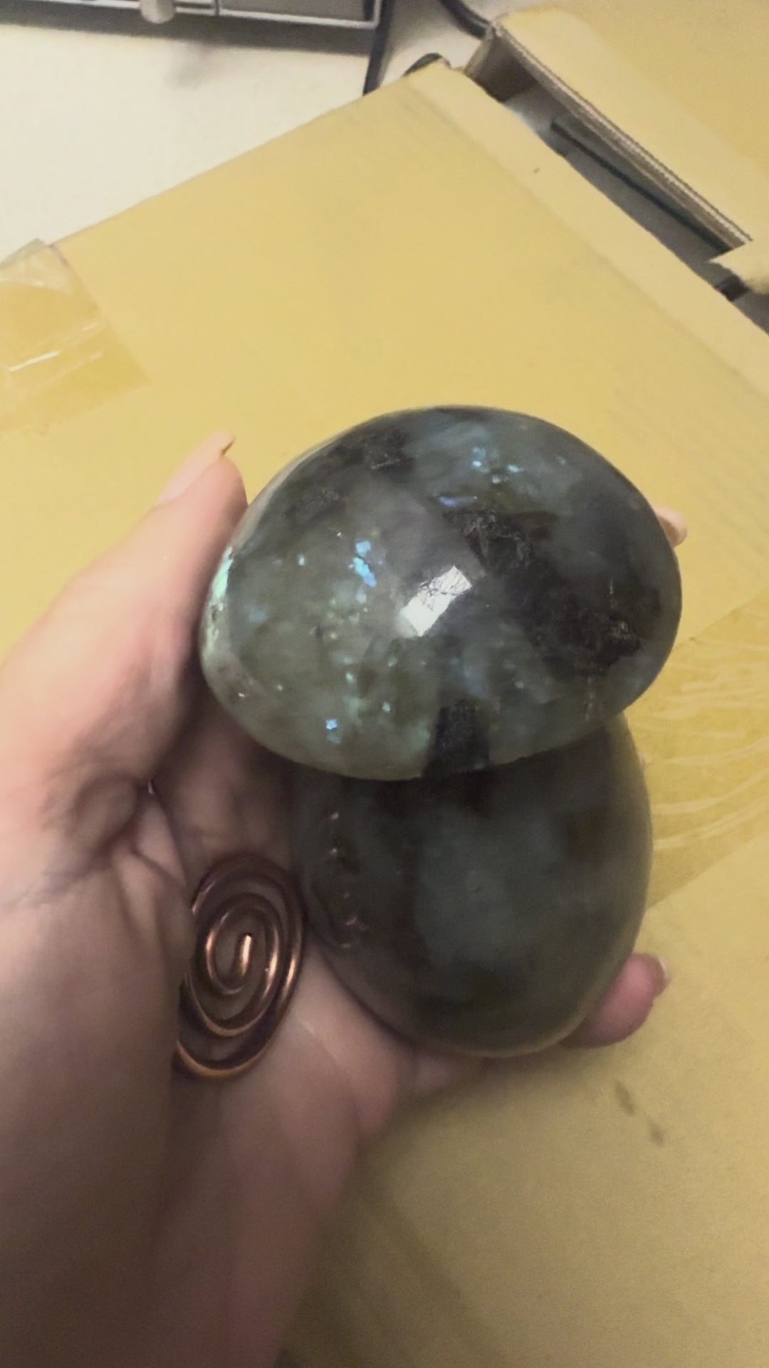 Labradorite Cosmic Mushroom ~ 4"