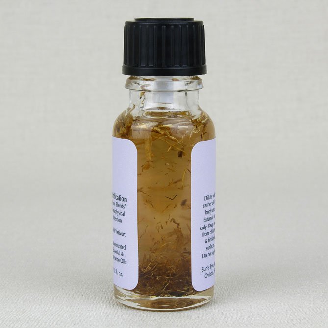 Purification Oil — back label