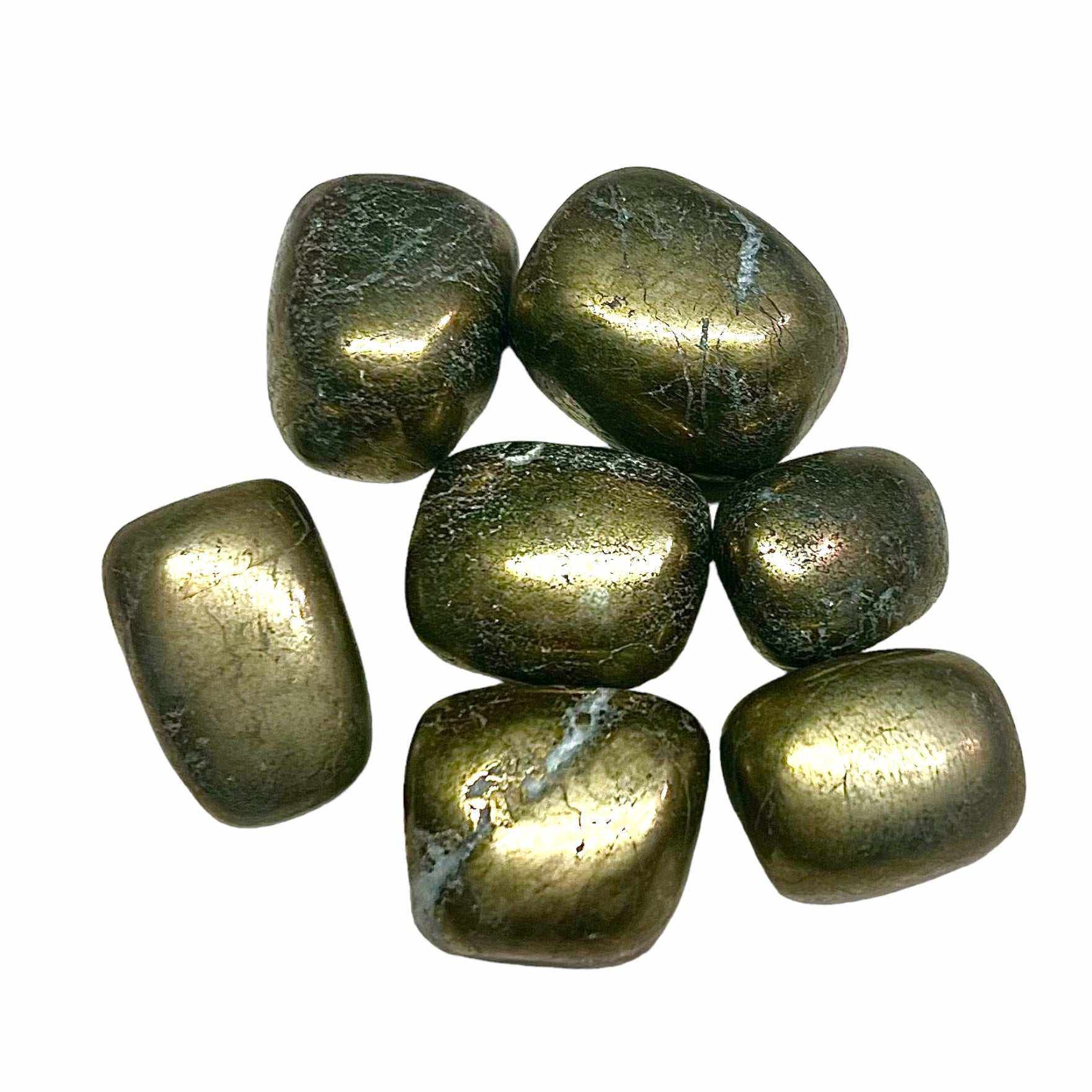 Pyrite Tumbled Stone - Sacred Crystals Tumbled Stones