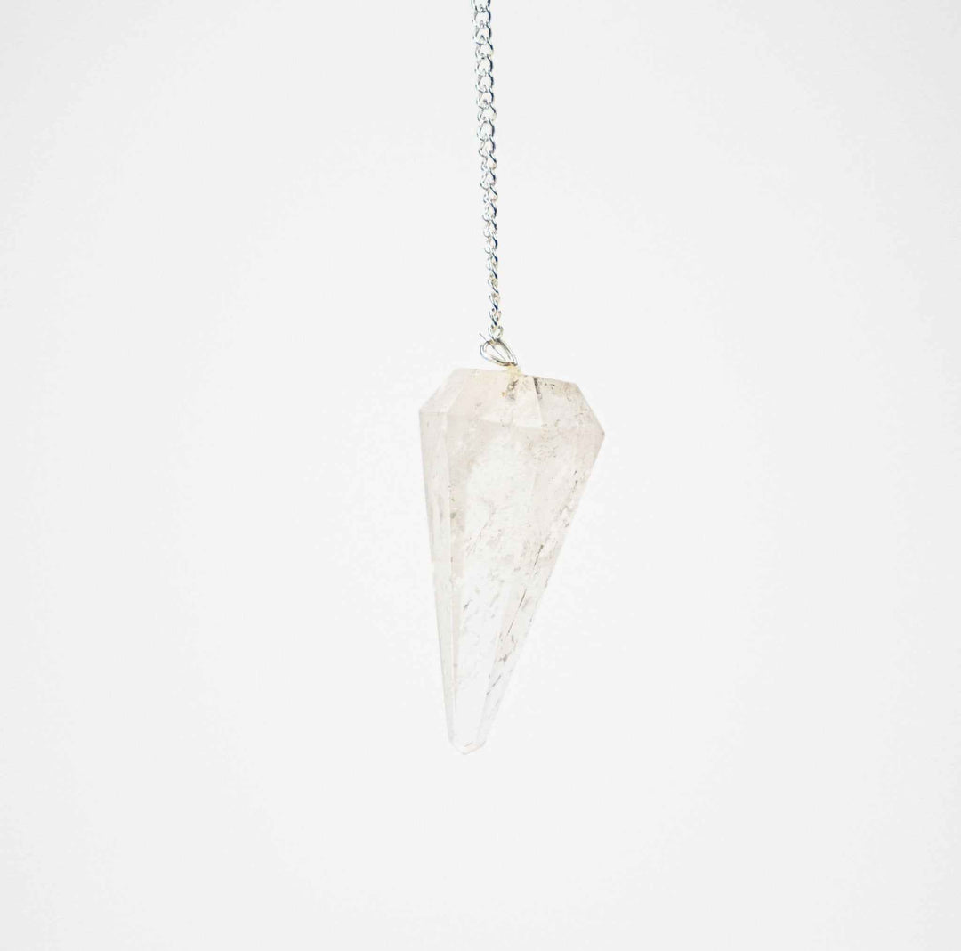 Quartz Pendulum 6 sided point - Sacred Crystals Pendulums