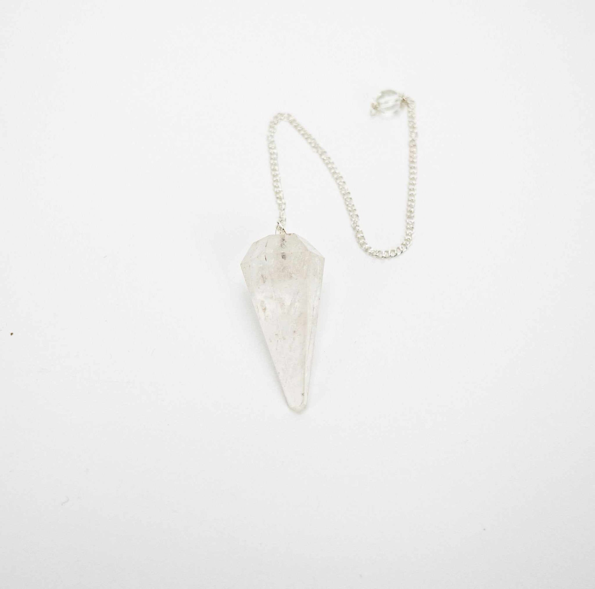 Quartz Pendulum 6 sided point - Sacred Crystals Pendulums