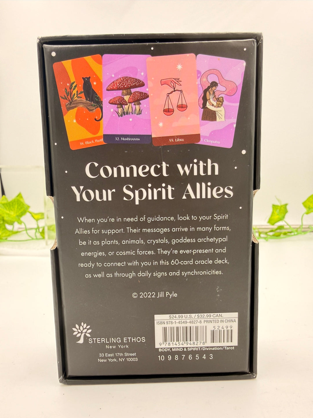 Spirit Allies Oracle Deck, back of the box