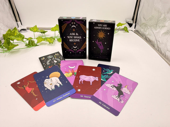Spirit Allies Oracle Deck, sample cards fanned out