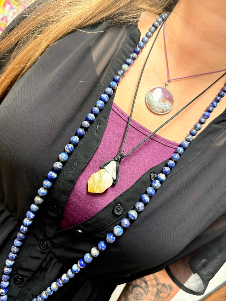 Citrine Power Necklace worn