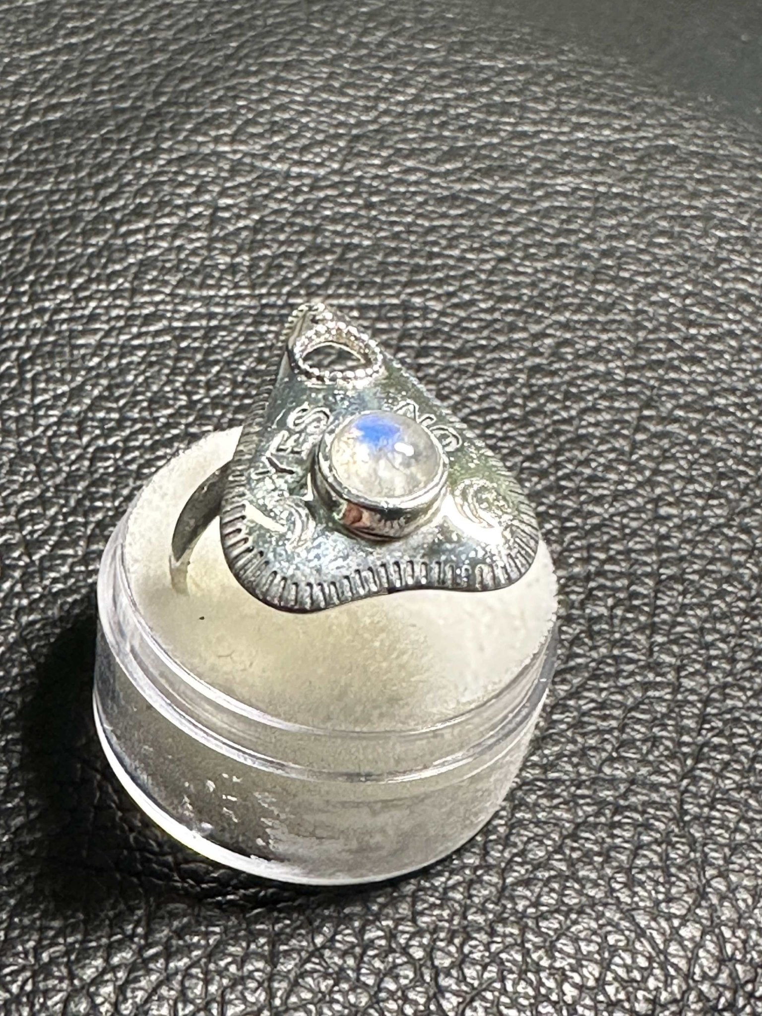 Rainbow Moonstone Ring - &quot;Ouija” - Sacred Crystals Rings