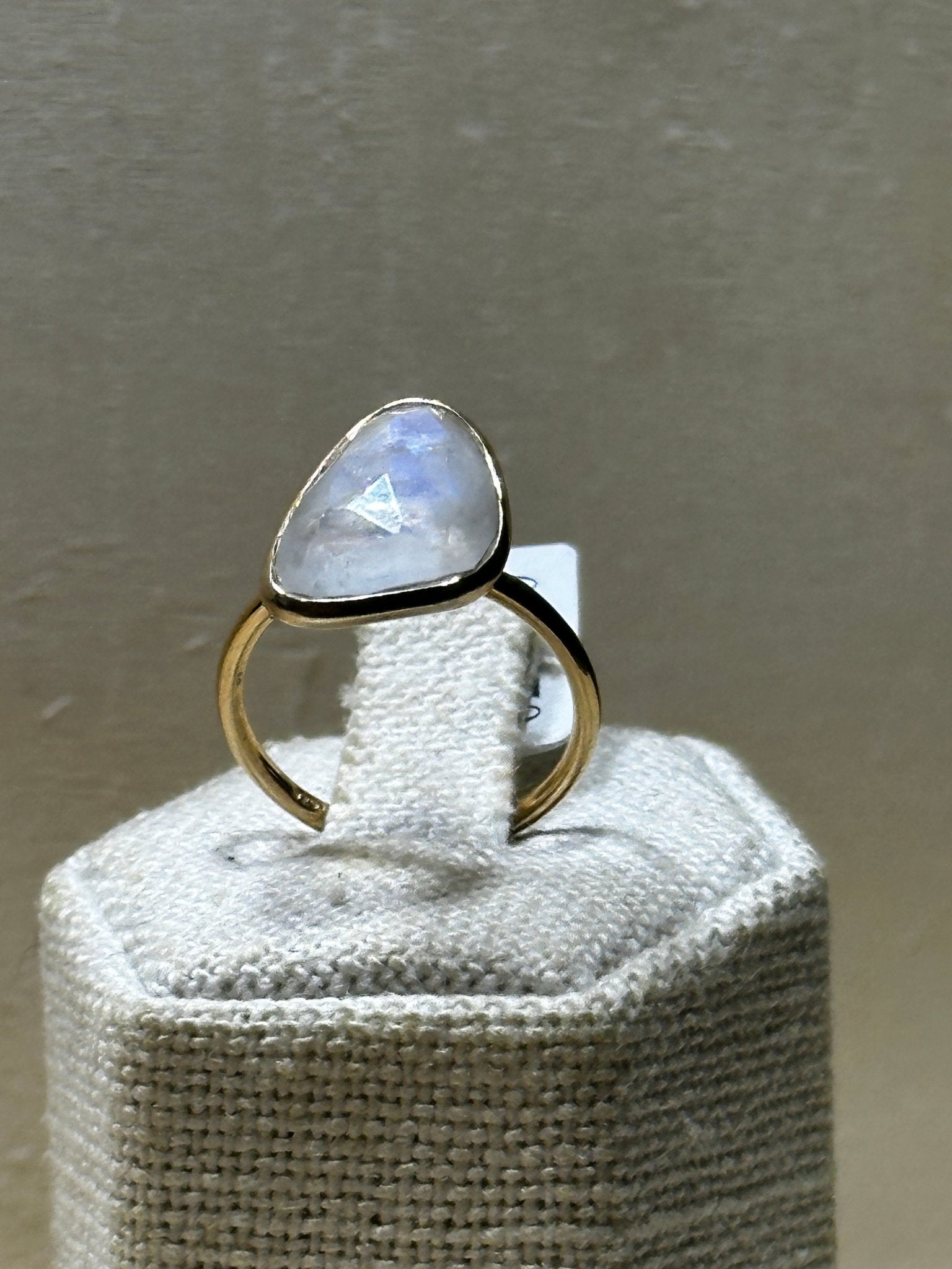 Rainbow Moonstone Ring Size 6 (02.5020) - Sacred Crystals Rings