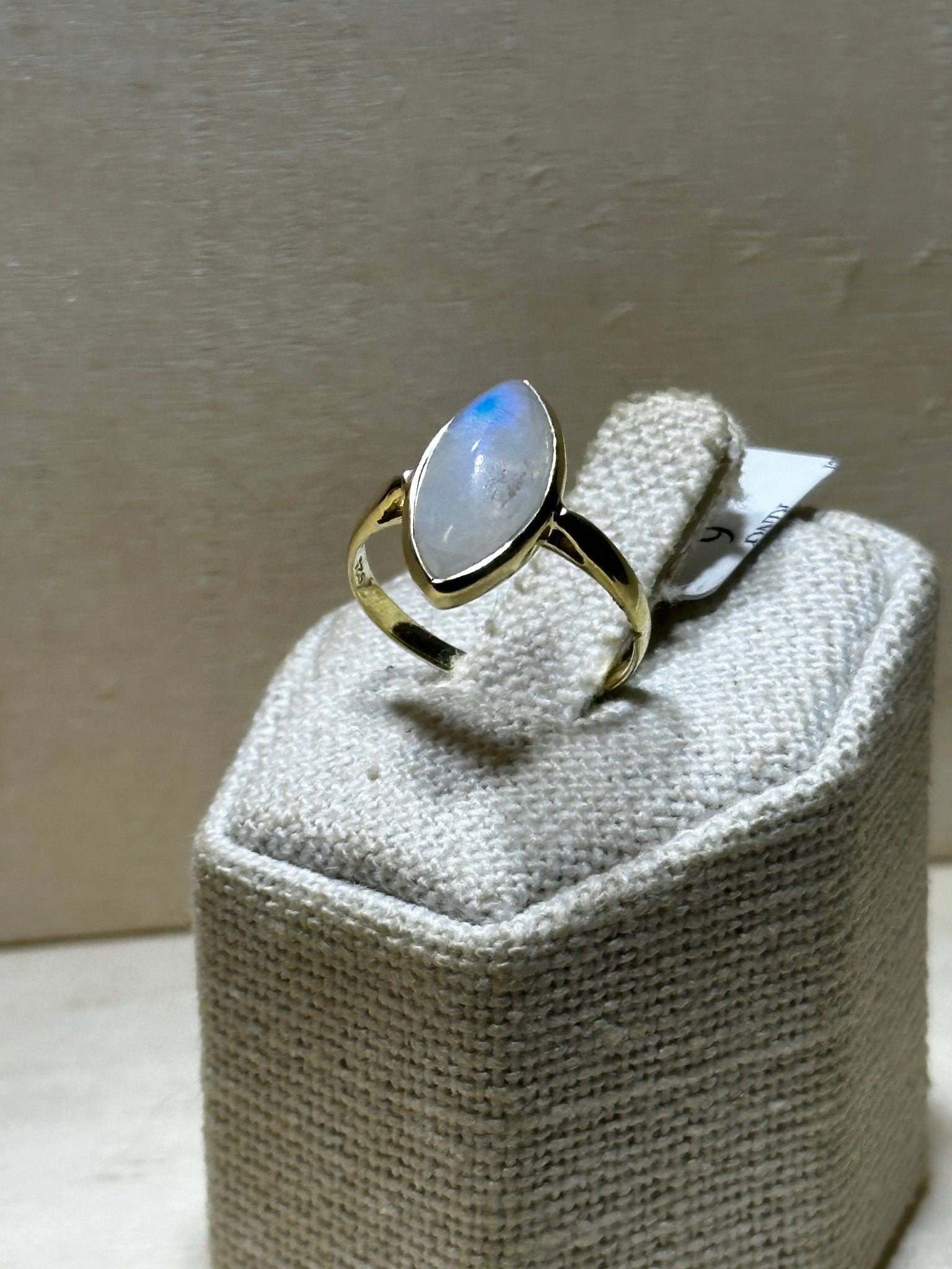 Rainbow Moonstone Ring Size 6 (2.6024) - Sacred Crystals Rings